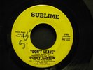 Bobby Sansom soul 45 on Sublime 003
