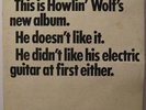 HOWLIN' WOLF NEW ALBUM…DOESN'T LIKE IT ORIG'68 CADET LP