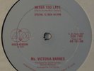 VICTORIA BARNES Never Too Late MODERN SOUL/DISCO 12