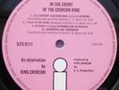 KING CRIMSON - IN THE COURT OF THE CRIMSON KING- PINK
