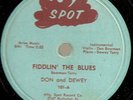 R&B- BLUES - DON & DEWEY - 78 RPM SPOT RECORD- LISTEN