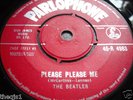 BEATLES  PLEASE PLEASE ME. ORIGINAL RED LABEL 45 VG+