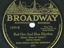 Rare Jazz 78 - Artie Collins - Red Hot And Blue Rhythm