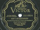Rare Jazz 78 - Thomas 'Fats' Waller - Ain't Misbehavin'