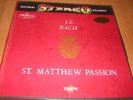 WESTMINSTER ERATO STE BACH matthew passion FRITZ WERNER