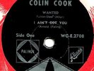 COLIN COOK & THE STRANGERS SCARCE 60's EP On W&G