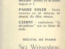 Recital de Piano / SIGI WEISSENBERG  LUMEN  LD.3.400