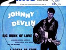 JOHNNY DEVLIN HUNK of LOVE PENGUIN CARDBOARD DISC 1959