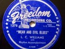 Lightnin' Williams-Freedom 1529 Mean And Evil Blues E+