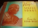 Negro Sinful Songs-Lead Belly 78 RPM Album