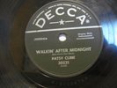 Patsy Cline Walking After Midnight 78 RPM Decca 30221