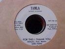 Rare/Motown/Promo 45--GINO PARKS--FIRE/THANK YOU--TAMLA