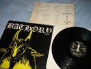 BATHORY s/t OROG. 1984 LP yellow goat INSERT Quorthon