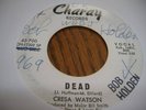 HEAR Soul/Funk 45 CRESA WATSON Dead on Charay