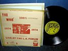 The Who 100% loud noise live LA forum 1974 LP