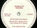 THE ASSOCIATES-BOYS KEEP SWINGING  FIRST INDIE RELEASE