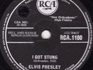 1959 UK #1 ELVIS PRESLEY 78 ONE NIGHT / I GOT STUNG EX-