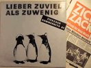 V.A. LIEBER ZUVIEL ALS ZUWENIG LP ZickZack mit Poster