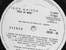 IRON MAIDEN-PIECE OF MIND-RARE GUATEMALA LP+POSTER