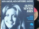 OLIVIA NEWTON JOHN Mon amour RARE French PS 7