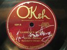 HOCIEL THOMAS OKEH 8289 - LOUIS ARMSTRONG AUTOGRAPH
