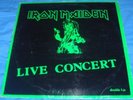 Iron Maiden 2 LP Live Concert DPL White Label RARE