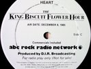 KING BISCUIT FLOWER HOUR Heart Dec 8, 1985 2 lp M-