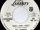 rare Soul R&B 45 RAY JOHNSON dizzy baby dizzy Listen