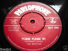 BEATLES  PLEASE PLEASE ME. ORIGINAL RED LABEL 45 VG+