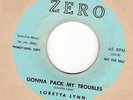 ROCKABILLY 45 LORETTA LYNN ZERO 112