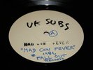 UK SUBS-Mad Cow Fever-RARE WHITE LABEL PROMO-TEST PRESS
