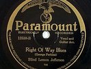 BLIND LEMON JEFFERSON pre war blues 78 PARAMOUNT 12510