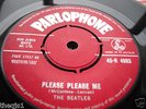 BEATLES  PLEASE PLEASE ME. ORIGINAL RED LABEL 45 VG+