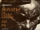 JANIGRO DEMUS BEETHOVEN CELLO VOL.1&2 VANGUARD 2 LPS