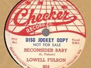 Lowell Fulson 78 CHECKER Reconsider Baby DJ COPY 1954
