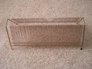 VINTAGE 50s  GOLD METAL  RECORD HOLDER RACK  45RPM  LP