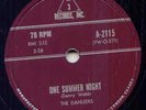 THE DANLEERS -ONE SUMMER NIGHT -RARE DOO-WOP 78 AMP3 NM