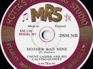 JAMAICA - Motta's - Count Lasher - Mother Bad Mine.  N-
