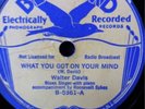 WALTER DAVIS BLUEBIRD 5361 BLUES 78 RPM E- R CRUMB