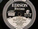 EDISON DD PHONOGRAPH RECORD 51983  - 4 LEAF CLOVER