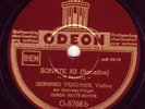 78rpm Odeon: Gerhard Taschner (Violin): Paganini