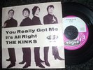 THE KINKS You Really Got Me Vogue D 14206 PS 45 M-