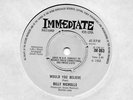 Immediate 063 Billy Nicholls Would You Believe MINT/UNP