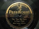BLIND LEMON JEFFERSON 'SEE THAT MY GRAVE' PARAMOUNT 78