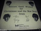 BEATLES CHRISTMAS 1963 1st U.K. FAN CLUB FLEXI DISC