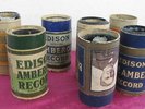 6 Antique EDISON AMBEROL Phonograph CYLINDER RECORDS