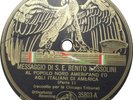 BENITO MUSSOLINI Message To Italian Americans VICTOR