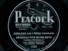 pc78-Black Gospel-Peacock 1553-Original Five Blind Boys