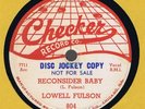 Lowell Fulson RECONSIDER BABY DJ on Checker