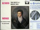 Decca SXL 2190 WBg ED1 Backhaus Beethoven pianoc.3  NM